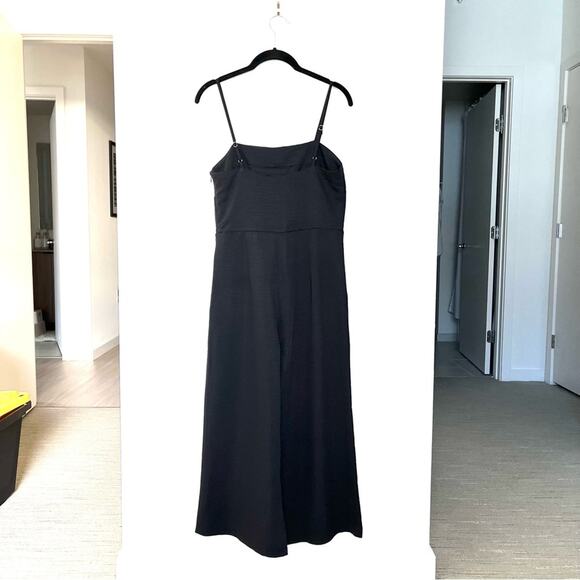 Modern Citizen Wide Leg Cropped Jumpsuit in Black Size S - Picture 2 of 4